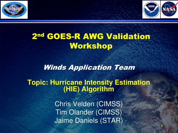 2 nd goes r awg validation workshop n.w