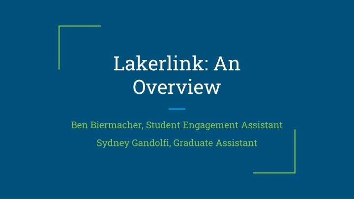 lakerlink an overview n.w