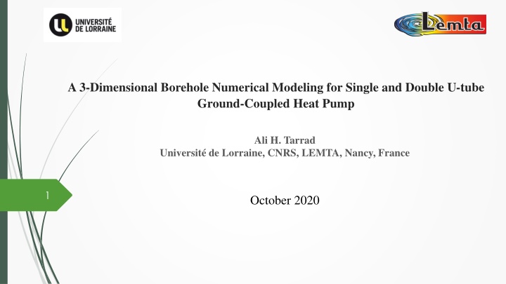 a 3 dimensional borehole numerical modeling n.w