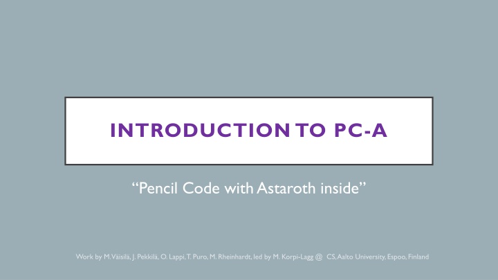 introduction to pc a n.w