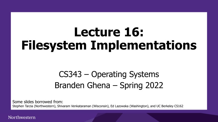 lecture 16 n.w