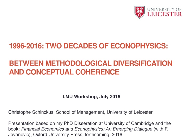 1996 2016 two decades of econophysics n.w