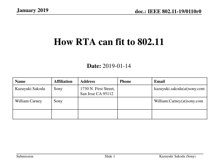 Proposed Real-Time Technology Approaches