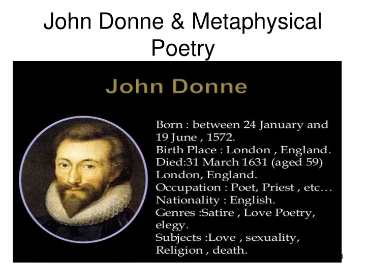 john donne metaphysical poetry n.w