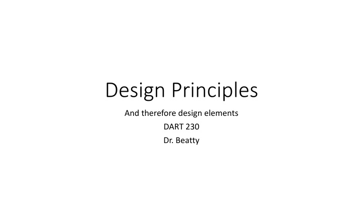 design principles n.w