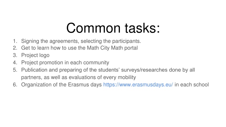 common tasks n.w