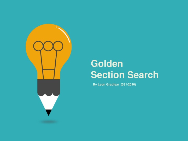 golden section search n.w