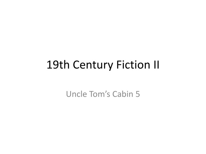 19th century fiction ii n.w