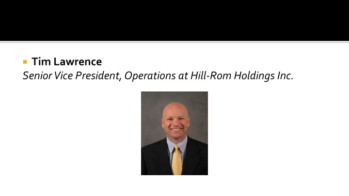 tim lawrence senior vice president operations n.w