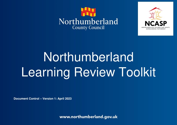 northumberland learning review toolkit n.w