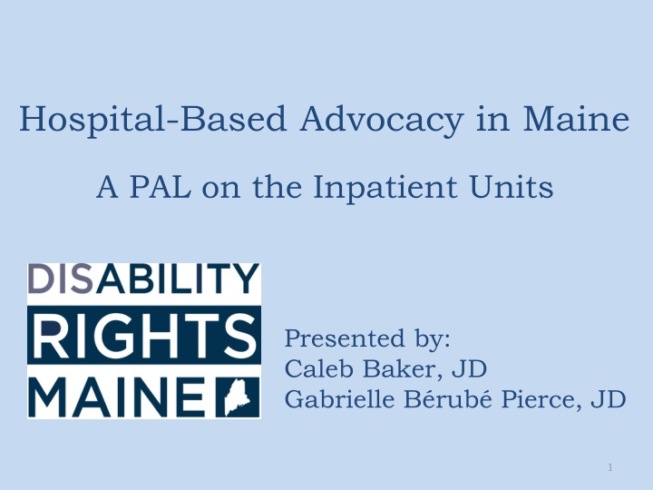 hospital based advocacy in maine n.w