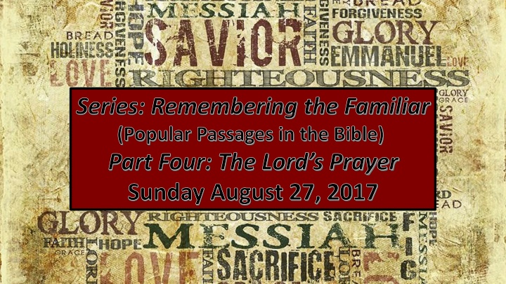 series remembering the familiar n.w