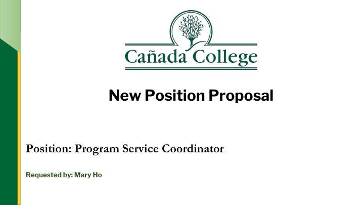 new position proposal n.w
