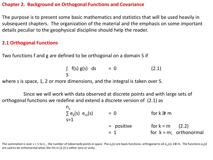 chapter 2 background on orthogonal functions n.w