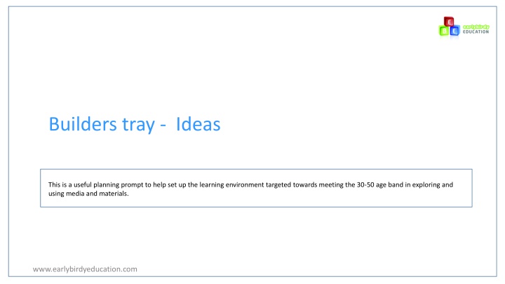builders tray ideas n.w
