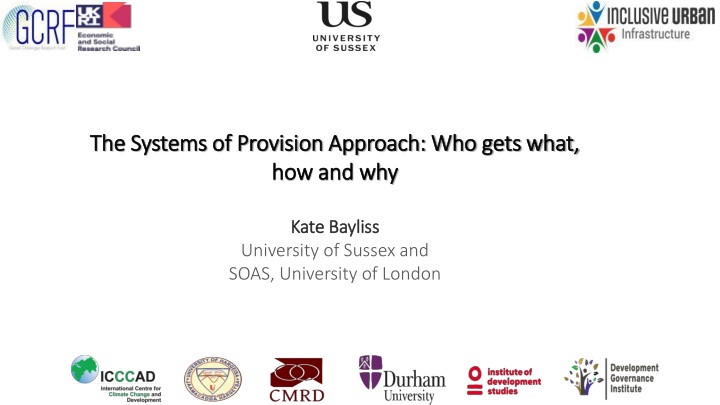 the systems of provision approach who gets what n.w