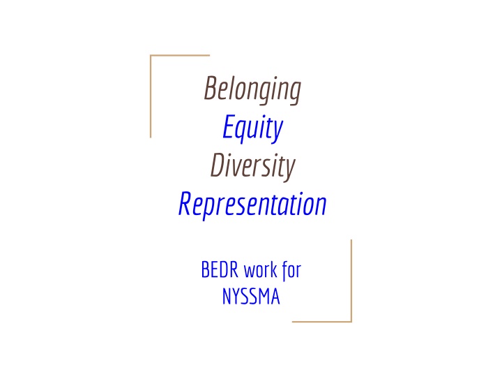 belonging equity diversity representation n.w