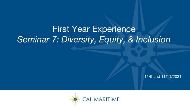 first year experience seminar 7 diversity equity n.w