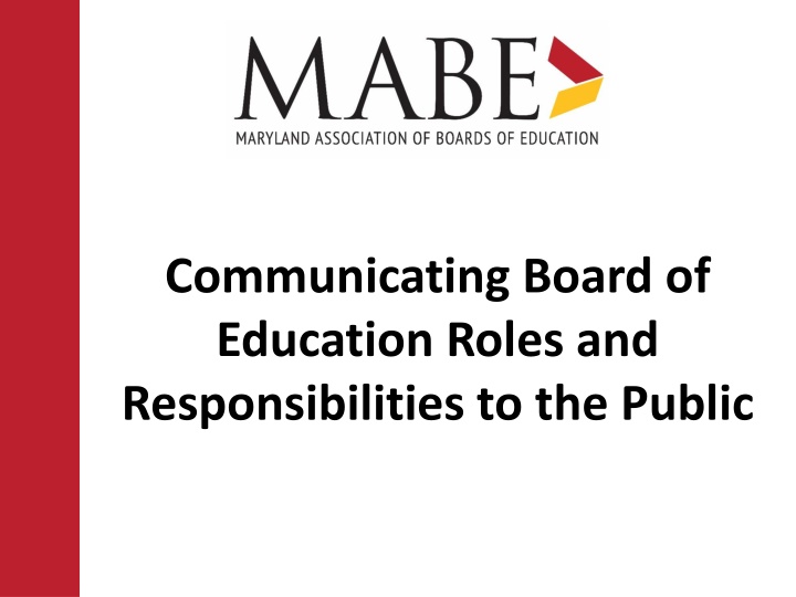 communicating board of education roles n.w