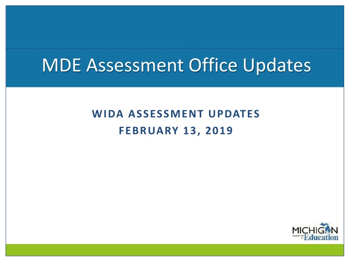 mde assessment office updates n.w