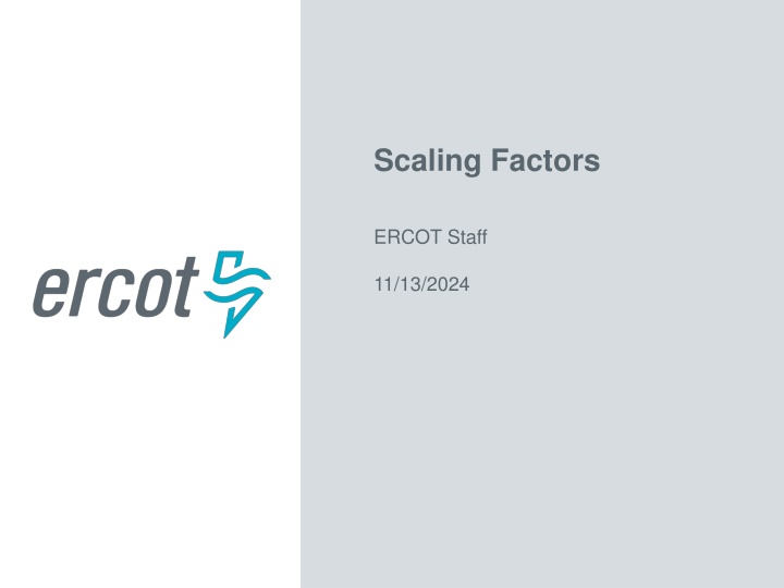 scaling factors n.w