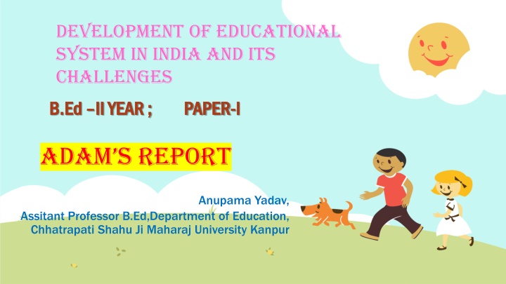 development of educational system in india n.w
