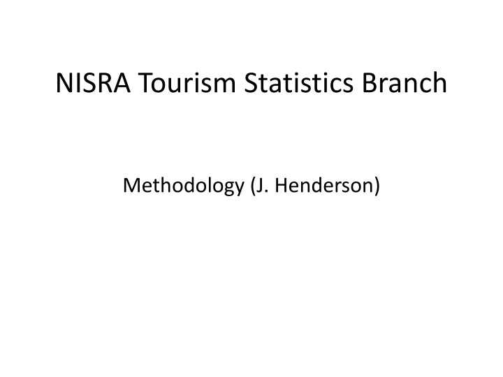 nisra tourism statistics branch n.w