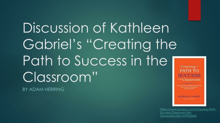 discussion of kathleen gabriel s creating n.w