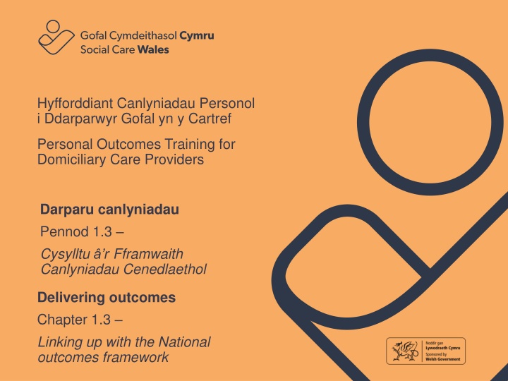 hyfforddiant canlyniadau personol i ddarparwyr n.w