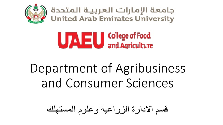 department of agribusiness and consumer sciences n.w
