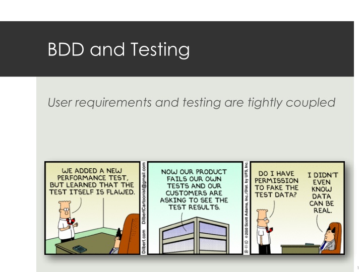 bdd and testing n.w