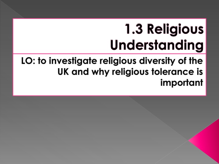 1 3 religious understanding n.w