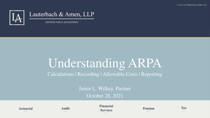 understanding arpa calculations recording n.w