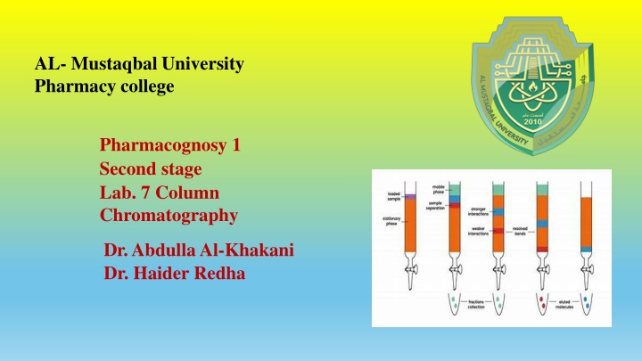 al mustaqbal university pharmacy college n.w