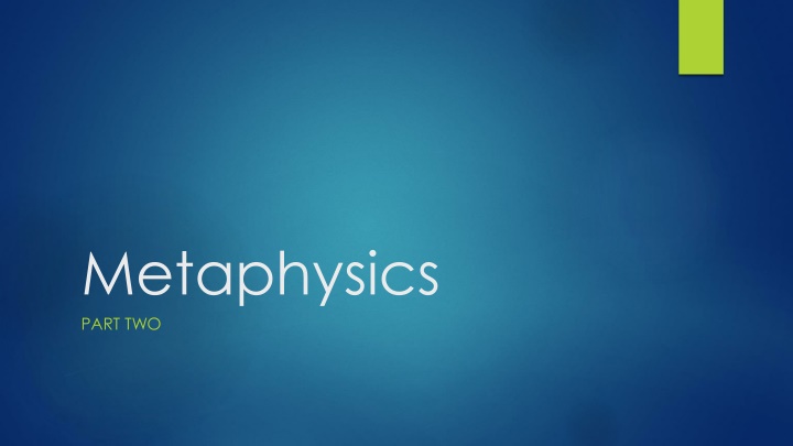 metaphysics part two n.w