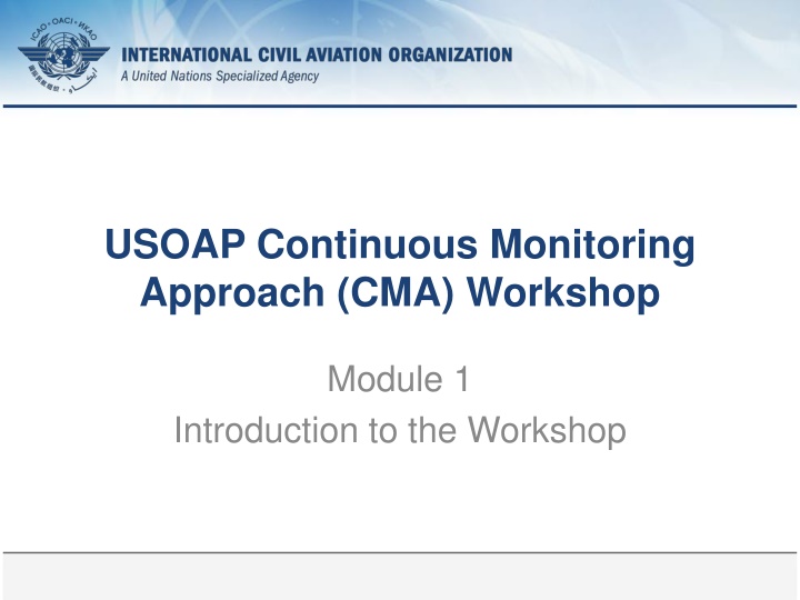 usoap continuous monitoring approach cma workshop n.w