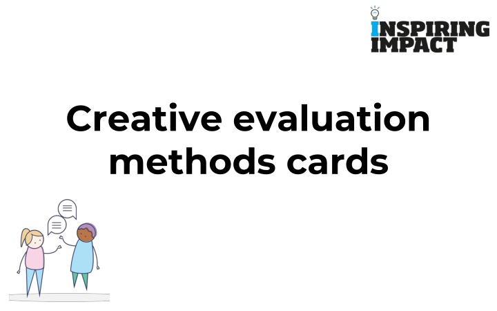 creative evaluation methods cards n.w