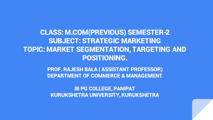 class m com previous semester 2 subject strategic n.w
