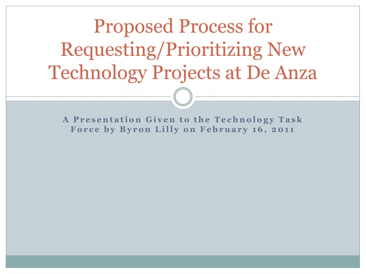 proposed process for requesting prioritizing n.w