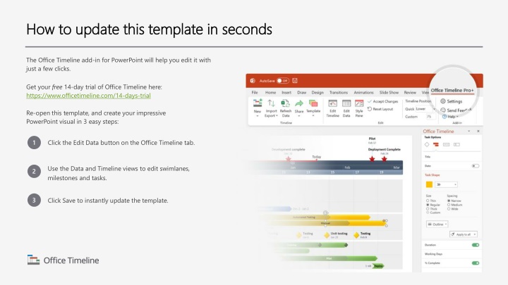 how to update this template in seconds n.w