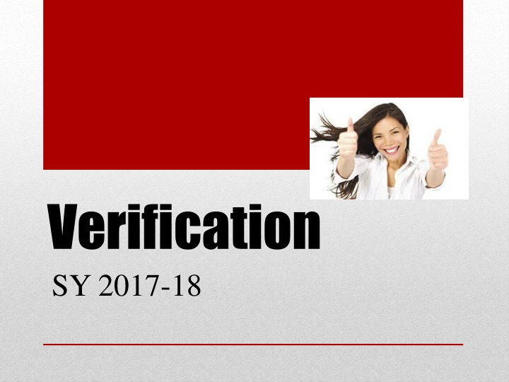 verification sy 2017 18 n.w