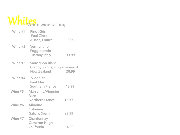 whites whites wine 1 n.w