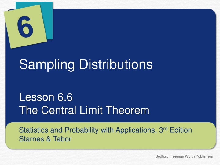 sampling distributions n.w