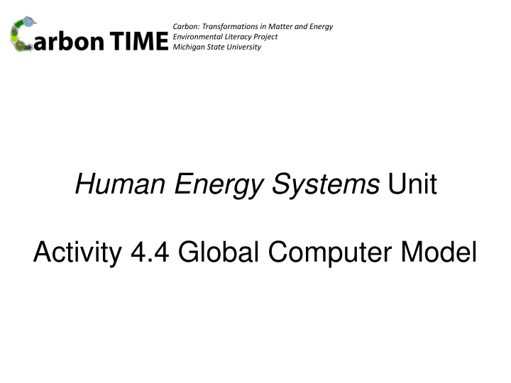 carbon transformations in matter and energy n.w