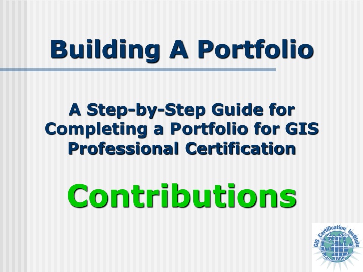building a portfolio n.w