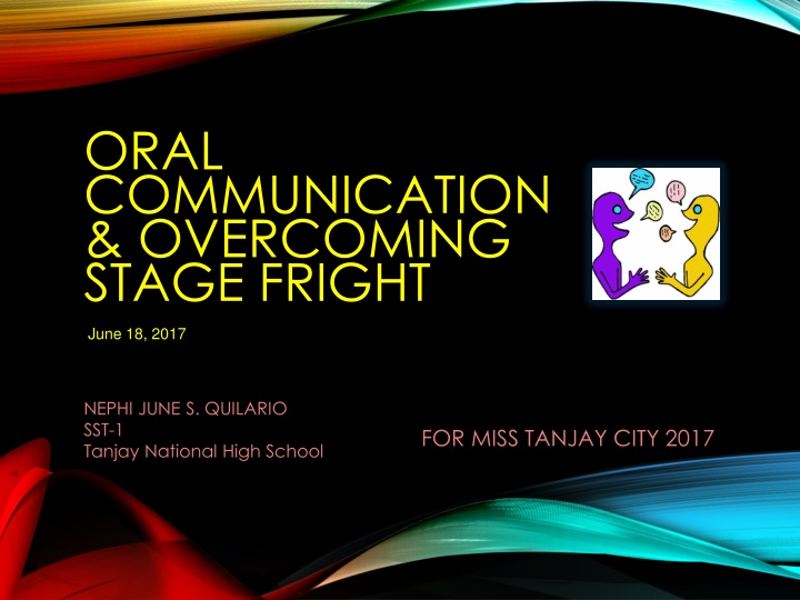oral communication overcoming stage fright n.w