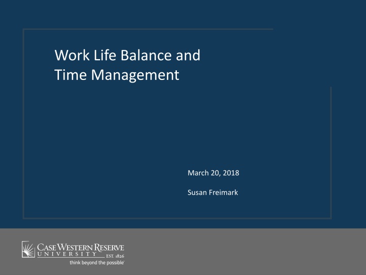 work life balance and time management n.w