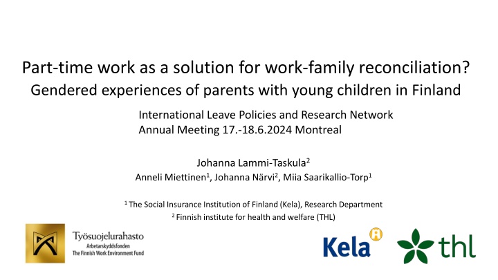 part time work as a solution for work family n.w