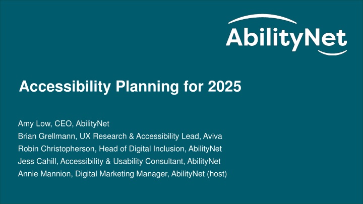 accessibility planning for 2025 n.w