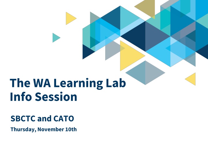 the wa learning lab info session n.w